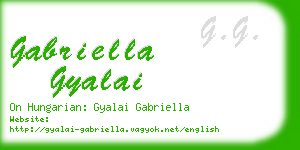 gabriella gyalai business card